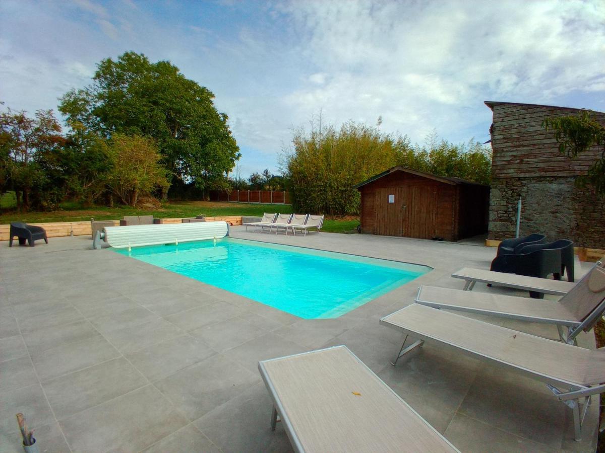 Villa DOMAINE DES TISSEYS vue sur le Mont St Michel Dragey Exterior foto